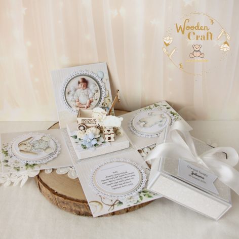 Exploding box chrzest roczek "OhBaby3" GOTOWY