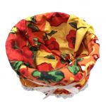 Koszyk Wiklinowy z Wkładem Materiałowym – Kolorowa Ozdoba 18x12 cm - 