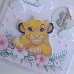 Personalizowana kartka urodzinowa ręcznie robiona Simba Król Lew - Personalizowana kartka urodzinowa ręcznie robiona Simba Król Lew