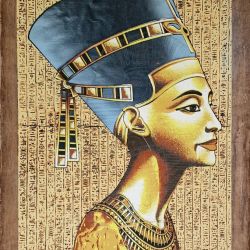 Papirus, Nefertiti, 40x60 cm, Oryginalny 100%, Egipt, papier papirusowy 15