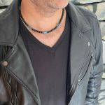 Naszyjnik męski onyks apatyt oa308 - 