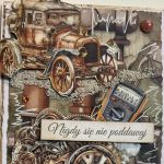 męska kartka - fragment kartki