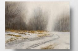 Zima 2-praca formatu 18x24 cm