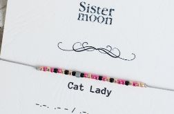 Bransoletka z kodem Morse'a Cat Lady