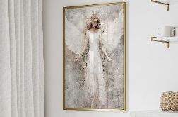 Anioł w Odcieniach Beżu 40x50 cm, 8-2-0044
