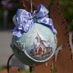 Bombka na choinkę, bombki ręcznie robione   1 - bombka choinkowa