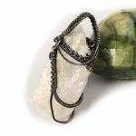 Kryształ górski miedziany wisior z kryształem - miedziany wisior wire wrapped