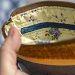 Miodowo-szary portfelik - 