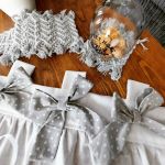 Zazdrostka z Kokardami na Centymetry z Falbaną i Koronką Boho Wys. 40 cm - 
