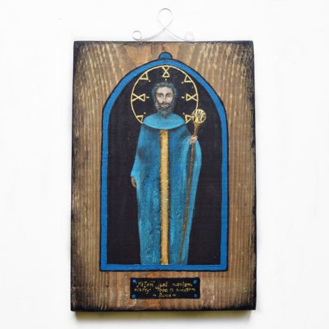 Anioł Imur 9, obraz malowany na drewnie współczesna ikona