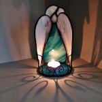 lampion anioł Uriel II , witraż - witraż lampion