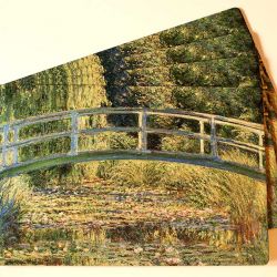 Zestaw 4 dużych podkładek korkowych Monet, Most w Giverny