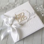 Ślubna elegancja - kartka w kopercie - na biało1a