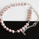Perłowy naszyjnik - różowe perły