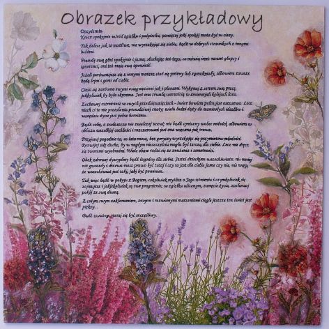 Obrazek decoupage "Łąka"