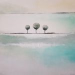 Drzewa-obraz akrylowy formatu 80x60 cm - 
