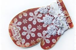 Rękawica - kartka świąteczna