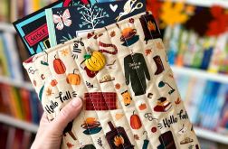 Otulacz na książki "Wieczór przy kominku"