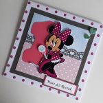 Kartka na Urodziny Myszka Minnie różowa - 