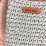 Mała torebka na ramię, etui na telefon,listonoszka szaromięta.  - 