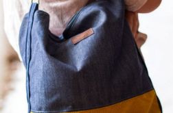 Bogo bag z granatowego jeansu
