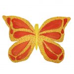 Drewniany Motyl na Ścianę Ręcznie Malowany 40x26 cm Dekoracja Handmade - 