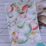 Kolorowa kartka urodzinowa dla chłopca, personalizacja - Tył kartki i tył etykietki