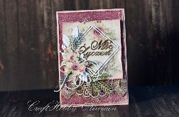 Moc życzeń - peonie w ramce