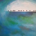 Drzewa-obraz akrylowy formatu 60/50 cm - 