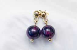 Klasyczne kolczyki z Agatem