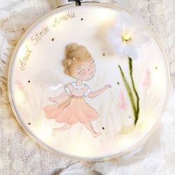 Podświetlany obrazek z aniołem dla dziewczynki