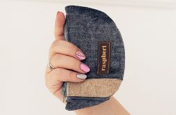 Mała kosmetyczka portmonetka denim