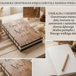 Notatnik drewniany,eko notatnik drewniany , pamiętnik, Księga gości - 