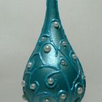 Bombka łezka niebieska - teofano atelier, bombki