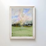 Oryginalna akwarela. Pejzaż 30x40cm - 