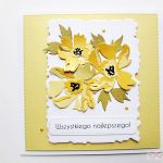 Kartka UNIWERSALNA z żółtymi kwiatami - Kartka Uniwersalna z żółtymi kwiatami