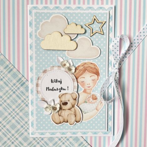 Kartka na narodziny chłopca/synka/dziecka