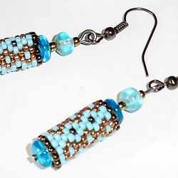 peyote tube niebieskie