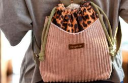 Mini plecak w panterkę