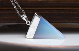 Naszyjnik "Luna Prism" - Światło i Geometria w opalu