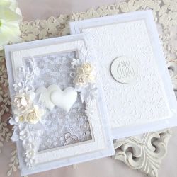 Ślubna kartka w pudełku 1049