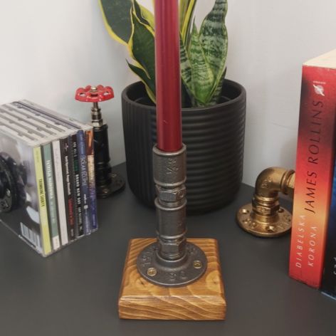 Świecznik Loftowy 1-ramienny F001_2-W1 Loft