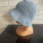 Bawełniany kapelusz bucket hat - Błękitny kapelusz
