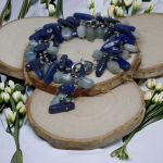 Bransoletka z Akwamarynów i Lapis Lazuli  - Idealna na prezent bransoletka z Akwamarynów i Lapis Lazuli