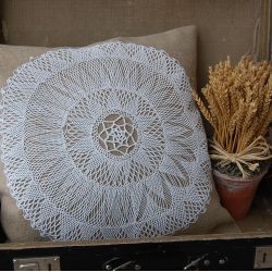 Lniana poszewka "Prowansalski szyk na okrągło"