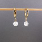 Kolczyki kulki spękane. - Kolczyki kulki spękane.