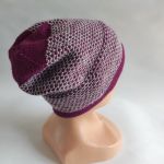 Czapka z wełny merino z wzorkiem. - czapka wzorek