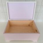 Drewniane pudełko dla dziewczynki- Ps45 - kuferek na pamiątki