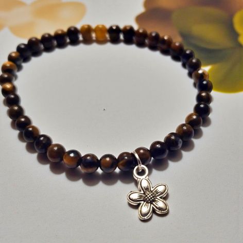 Bransoletka z kamieni tygrysiego oka - dobrobyt i szczęście