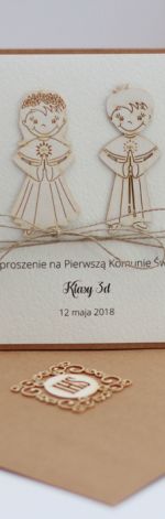Zaproszenie dla nauczyciela komunia
